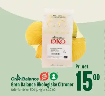 Min Købmand Grøn balance økologiske citroner tilbud
