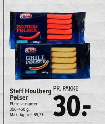 SPAR Steff houlberg pølser tilbud