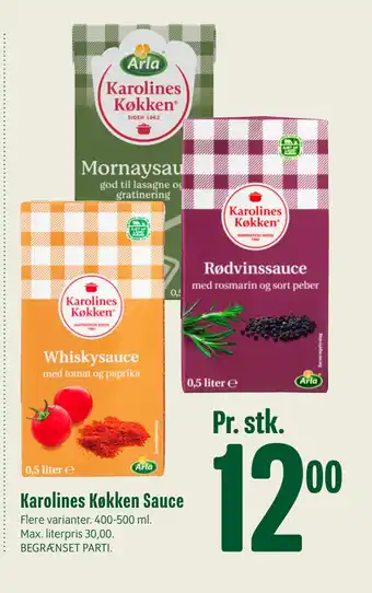 Min Købmand Karolines køkken sauce tilbud