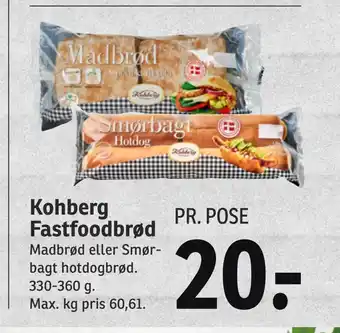 SPAR Kohberg fastfoodbrød tilbud