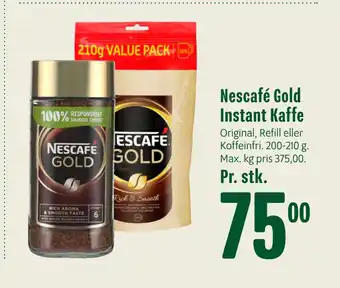 Min Købmand Nescafé gold instant kaffe tilbud