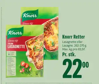 Min Købmand Knorr retter tilbud