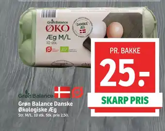 SPAR Grøn balance danske økologiske æg tilbud