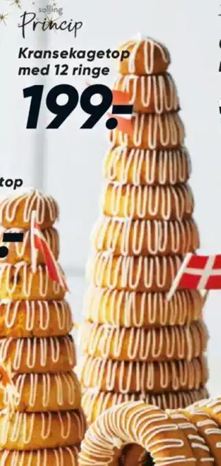 Bilka Kransekagetop med 12 ringe tilbud