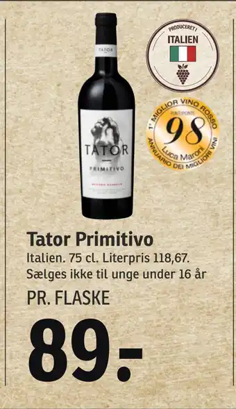 SPAR Tator primitivo tilbud