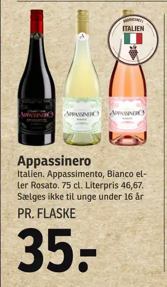 SPAR Appassinero tilbud