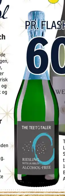Loosen the teetotaler riesling with bubbles