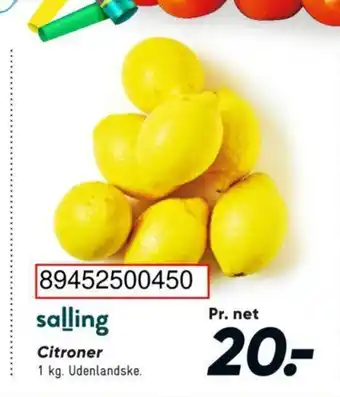 Bilka Citroner tilbud