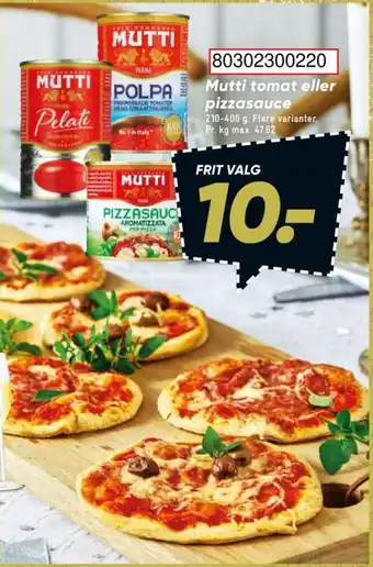 Bilka Mutti tomat eller pizzasauce tilbud