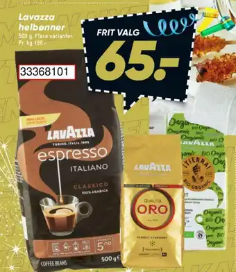 Bilka Lavazza helbønner tilbud