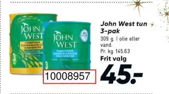 Bilka John West tun 3-pak tilbud