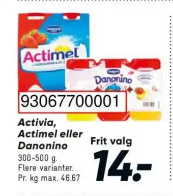 Bilka Activia, Actimel eller Danonino tilbud