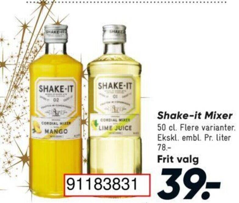 Shakeit Mixer tilbud hos Bilka