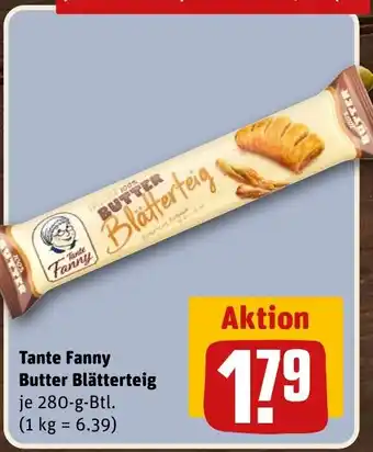 REWE Tante Fanny Butter Blätterteig tilbud