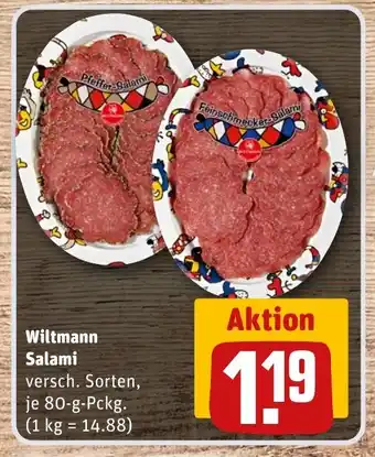REWE DE Wiltmann Salami tilbud