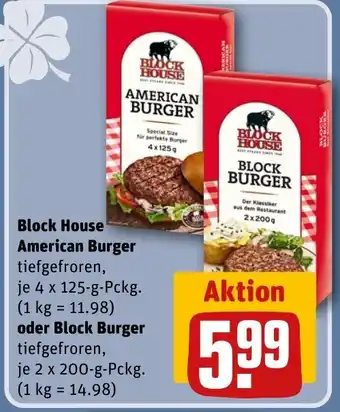 REWE Block House American Burger tilbud