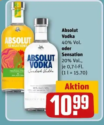 REWE DE Absolut Vodka tilbud