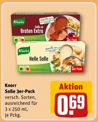 REWE DE Knorr Soße 3er-Pack tilbud
