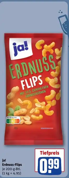 REWE ja! Erdnuss-Flips tilbud