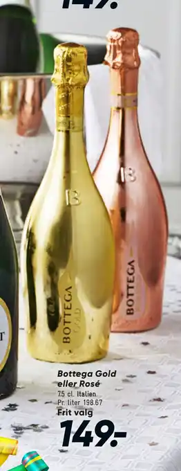 Bilka Bottega gold eller rosé tilbud