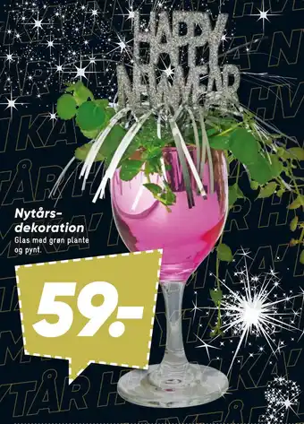 Bilka Nytårs dekoration tilbud