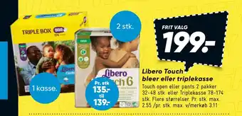 Bilka Libero touch bleer eller triplekasse tilbud