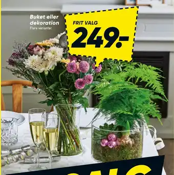 Bilka Buket eller dekoration tilbud