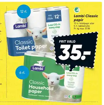 Bilka Lambi classic papir tilbud