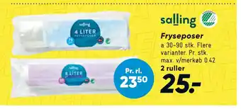 Bilka Fryseposer tilbud