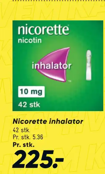 Bilka Nicorette inhalator tilbud