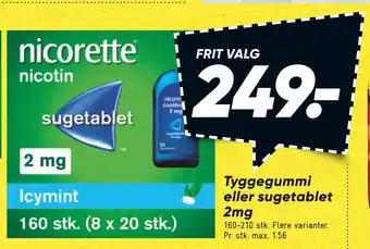 Bilka Tyggegummi eller sugetablet tilbud