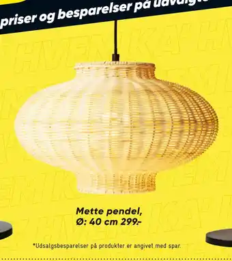 Bilka Mette pendel, ø: 40 cm tilbud