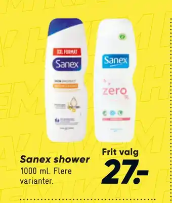 Bilka Sanex shower tilbud