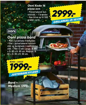 Bilka Ooni koda 16 pizza ovn tilbud