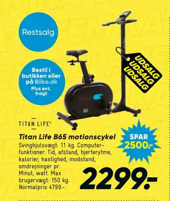 Bilka Titan life b65 motionscykel tilbud