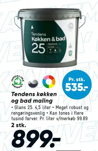 Bilka Tendens køkken og bad maling tilbud