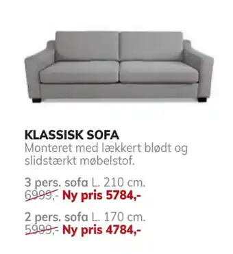 Daells Bolighus Klassisk sofa tilbud