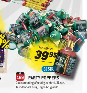 Thansen Party poppers tilbud