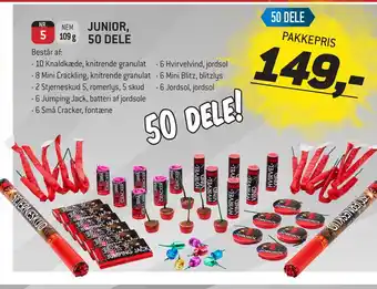 Thansen Junior, 50 dele tilbud
