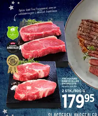 MENY Freygaard ribeye eller entrecote tilbud