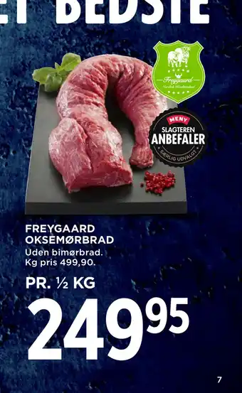 MENY Freygaard oksemørbrad tilbud