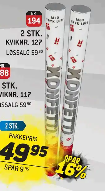 Thansen Konfettirør tilbud