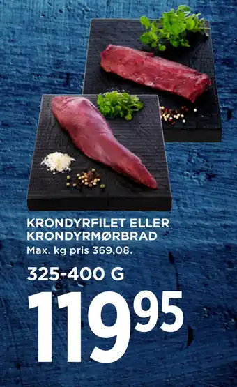 MENY Krondyrfilet eller krondyr mørbrad tilbud