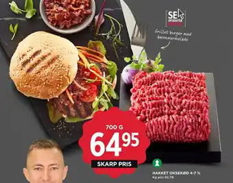 MENY Hakket oksekød 4-7 % tilbud