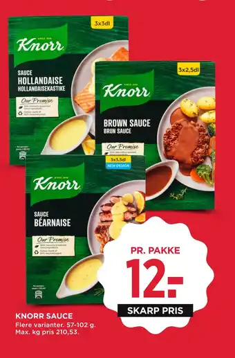 MENY Knorr sauce tilbud