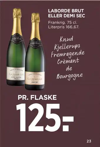 MENY Laborde brut eller demi sec tilbud