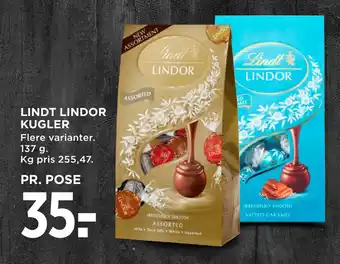 MENY Lindt lindor kugler tilbud