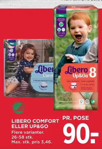 MENY Libero comfort eller up&go tilbud