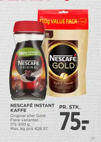 MENY Nescafé instant kaffe tilbud