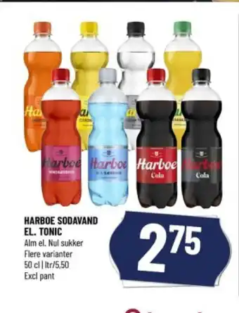 Løvbjerg HARBOE SODAVAND EL. TONIC tilbud